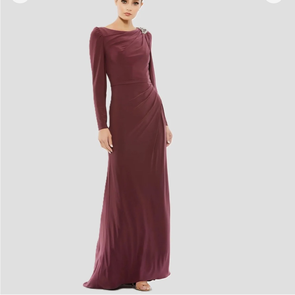 Mac Duggal draped dress